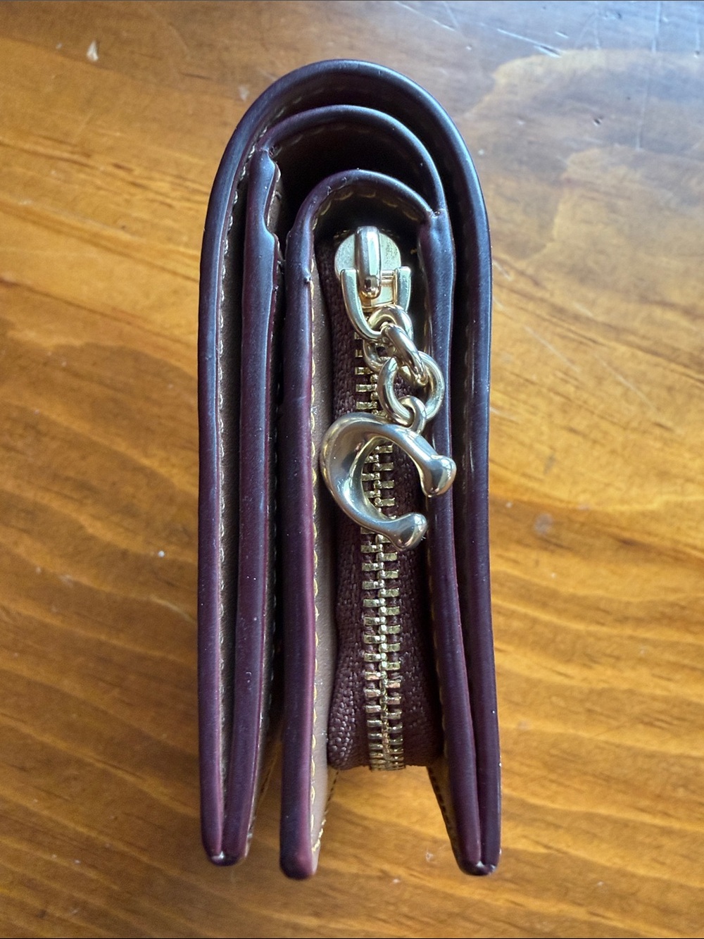 Coach Snap Wallet In Signature Canvas With Floral Print - Picture 4 of 12